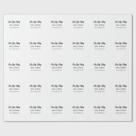 Repetitie diner één dag voor de bruiloft cadeaupapier