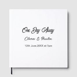 Repetitie diner één dag voor de bruiloft gastenboek