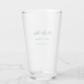 Repetitie diner één dag voor de bruiloft glas (Achterkant)