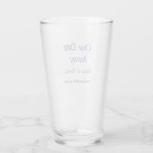 Repetitie diner één dag voor de bruiloft glas (Achterkant)
