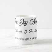 Repetitie diner één dag voor de bruiloft koffiemok (Center)