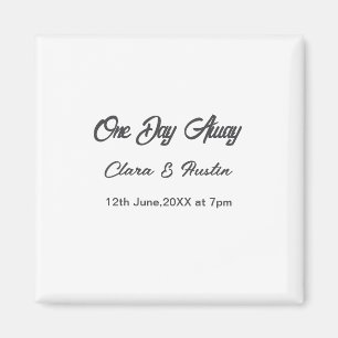 Repetitie diner één dag voor de bruiloft magneet