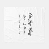 Repetitie diner één dag voor de bruiloft naam da fleece deken (Voorkant (Horizontaal))