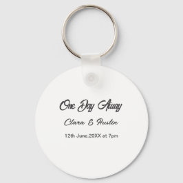 Repetitie diner één dag voor de bruiloft sleutelhanger