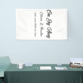 Repetitie diner één dag voor de bruiloft spandoek (Beurs)