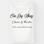 Repetitie diner één dag voor de bruiloft spandoek (Verticaal)