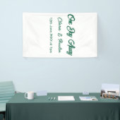 Repetitie diner één dag voor de bruiloft spandoek (Beurs)