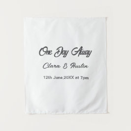 Repetitie diner een dag voor middernacht voor naam wandkleed