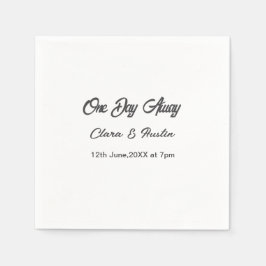 Repetitie diner Een dag weg avond voor naamdag Servet