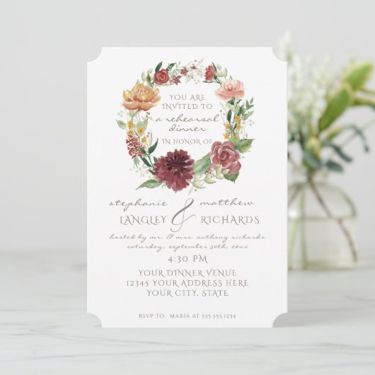 Repetitie Diner Eenvoudige minimalistische moderne Kaart (Staand voorkant)