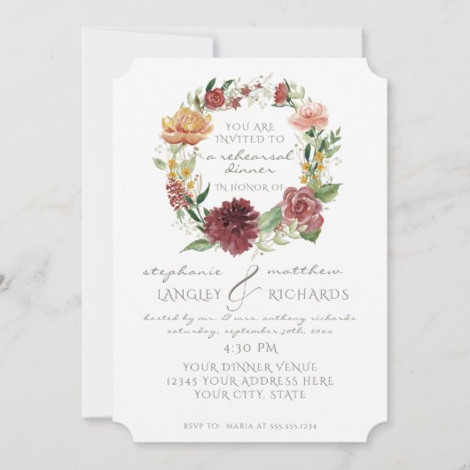 Repetitie Diner Eenvoudige minimalistische moderne Kaart (Voorkant)