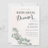 Repetitie Diner Eucalyptus Groen & Sinaasappel Kaart (Voorkant)