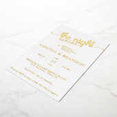 Repetitie Diner Golf Folie Uitnodiging (Gedraaid)