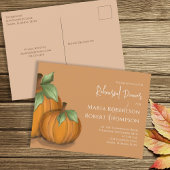 Repetitie diner herfst chic pompoenen schattig briefkaart