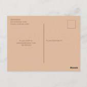 Repetitie diner herfst elegante pompoenen schattig briefkaart (Achterkant)