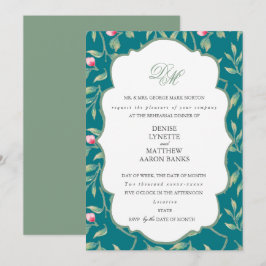 Repetitie diner in Harbour Blue en Basil Green Kaart