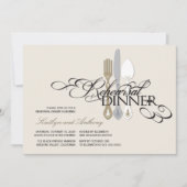 repetitie diner klassieke rollen 2 bruiloft uitnod kaart (Voorkant)