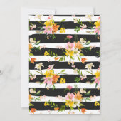 Repetitie Diner Lily Flowers Sinaasappel Black Str Kaart (Achterkant)