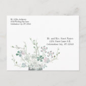 Repetitie Diner Mason Jar Country Save the Date Uitnodiging Briefkaart (Achterkant)