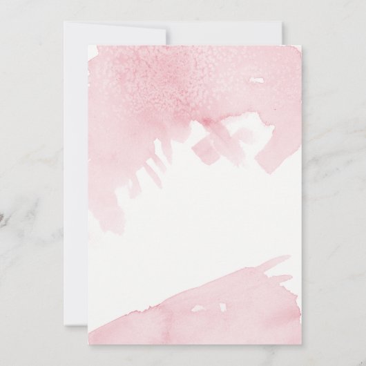 Repetitie Diner Modern Eenvoudige Waterverf Wash Kaart (Achterkant)