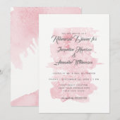 Repetitie Diner Modern Eenvoudige Waterverf Wash Kaart (Voorkant / Achterkant)