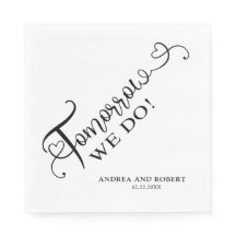 Repetitie diner Morgen doen we bruiloft