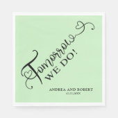 Repetitie diner Morgen doen we bruiloft Servet (Voorkant)