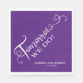 Repetitie diner Morgen doen we bruiloft Servet (Voorkant)