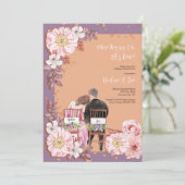 repetitie diner paar uitnodiging (Staand voorkant)