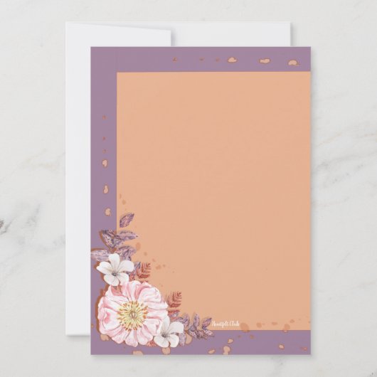 repetitie diner paar uitnodiging (Achterkant)