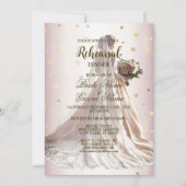 Repetitie Diner Roos Winter Bruid Golden Kaart (Voorkant)
