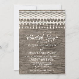 Repetitie Diner Rustiek Hout Hek Kant Typografie Kaart