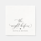 Repetitie Diner servetten de avond voor de bruilof (Voorkant)