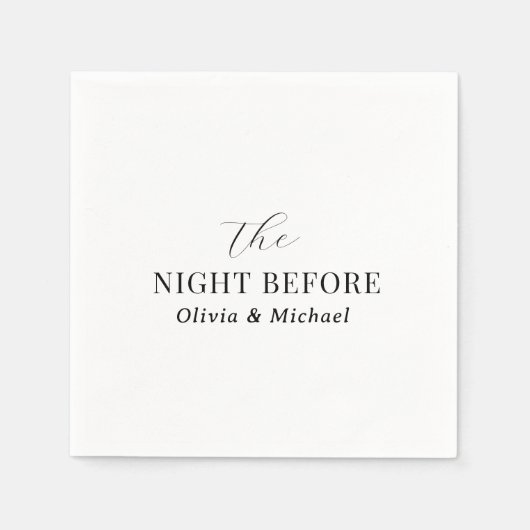 Repetitie Diner servetten de avond voor servetten (Voorkant)