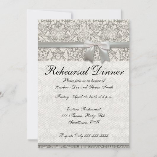 Repetitie diner  Sjabloon Uitnodiging (Voorkant)