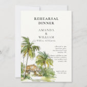 Repetitie diner tropische bestemming kaart (Voorkant)