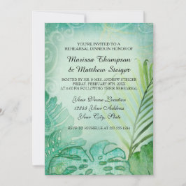 repetitie diner tropische Philodendron blad palm Kaart