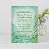 repetitie diner tropische Philodendron blad palm Kaart (Staand voorkant)