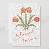 Repetitie Diner Uitnodiging  Bloem (Achterkant)