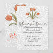 Repetitie Diner Uitnodiging  Bloem (Voorkant / Achterkant)