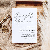 Repetitie diner uitnodiging de avond ervoor