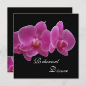 Repetitie Diner Uitnodiging - Orchideeën (Voorkant / Achterkant)