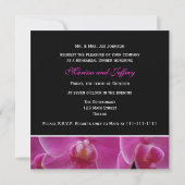 Repetitie Diner Uitnodiging - Orchideeën (Achterkant)