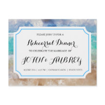 Repetitie diner voor strand of tropische bruiloft