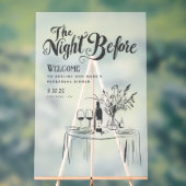 Repetitie Diner Welkom Teken Hand getrokken Funky Acryl Bord (Neutraal)