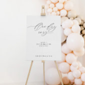 Repetitie Diner Welkomstbord met kalligrafie Poster