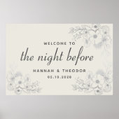  repetitie diner welkomstbord poster (Voorkant)