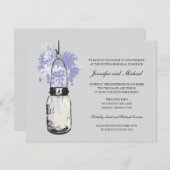 Repetitie Diner - Wild Flowers & Mason Jar Kaart (Voorkant / Achterkant)