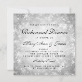 Repetitie Diner Zilver Winter Wonderland Kaart (Voorkant)