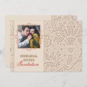  repetitie dineruitnodigingen met foto kaart (Voorkant / Achterkant)